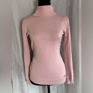 Pink Turtleneck Sweater